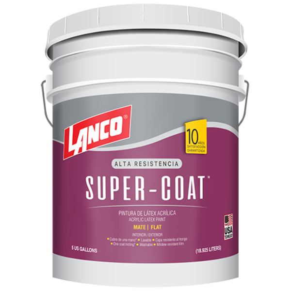 SUPER COAT MAT ESCOGE TU COLOR CUBETA